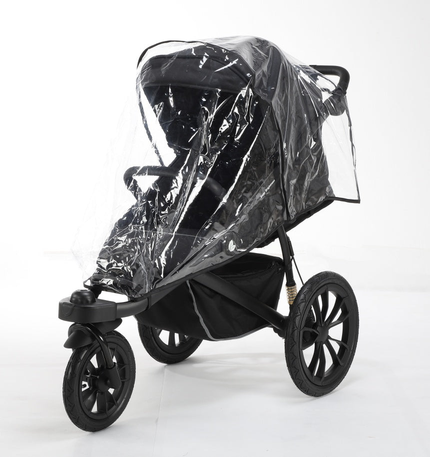 Hill All Terrain Jogging Baby Stroller with Car Seat (Black）