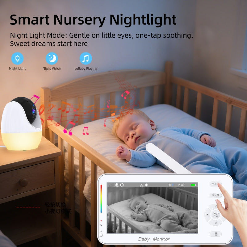 Dual Mode 4.3" Baby Monitor with Night Vision & Motion Detection