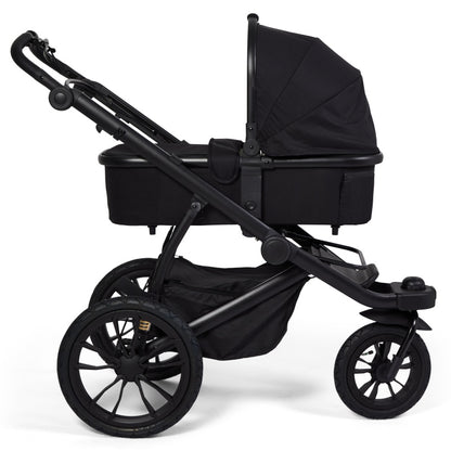 Pre-order Hill All Terrain Jogging Baby Stroller with Carrycot and Reclining Car Seat (Black）