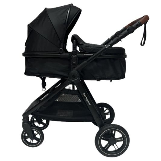 Skyra 2-in-1 Newborn Pram & Bassinet Stroller（Black）