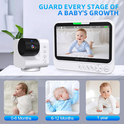7”LCD HD Pan & Tilt Infrared Night Vision Baby Monitor - image 10