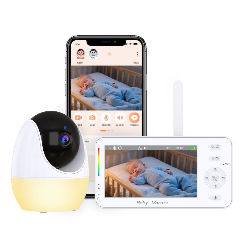 Dual Mode 4.3" Baby Monitor with Night Vision & Motion Detection