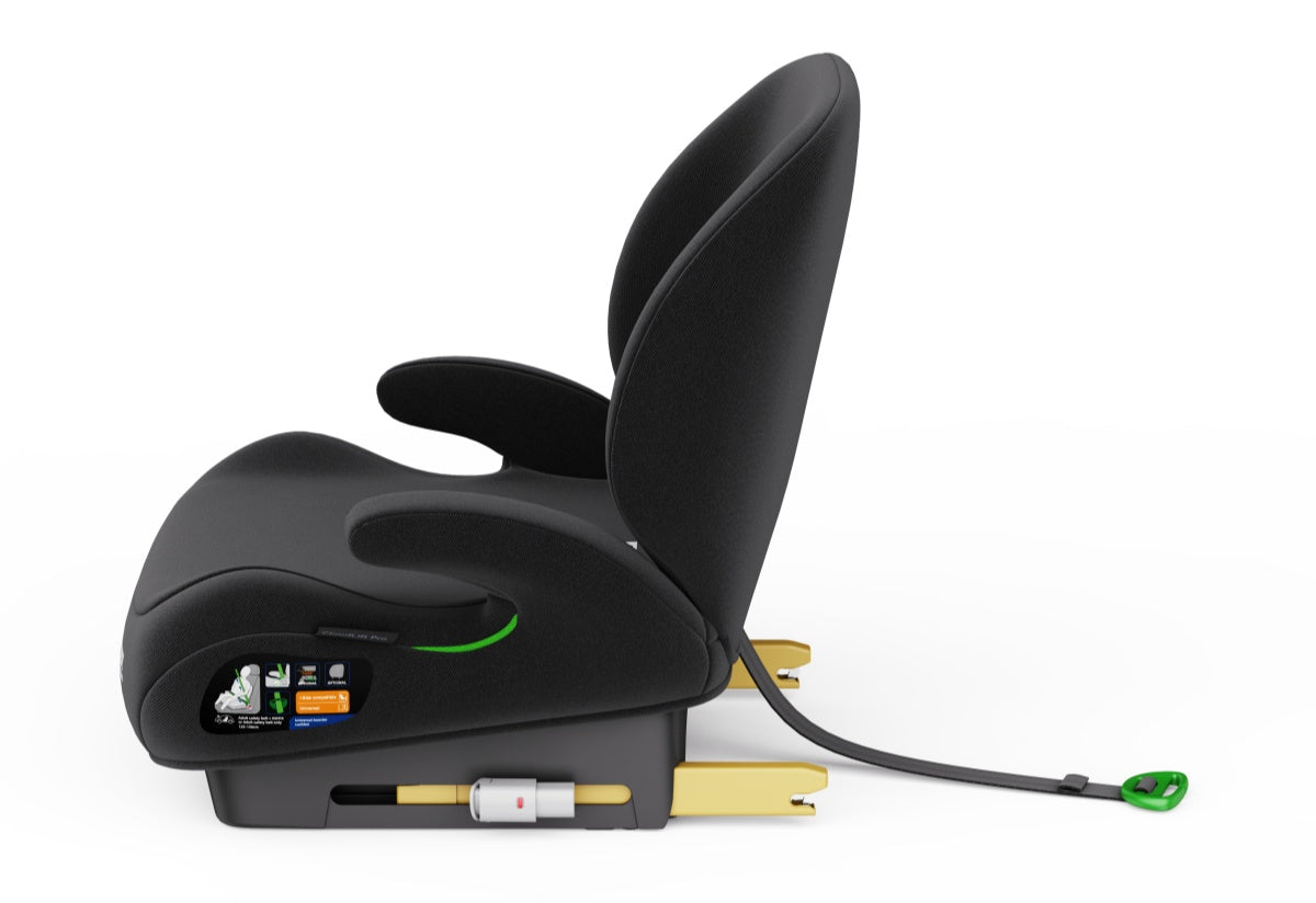 Pre-order Baby Brightness CloudLift Pro Half Booster Seat with ISOFIX and Backrest - Black