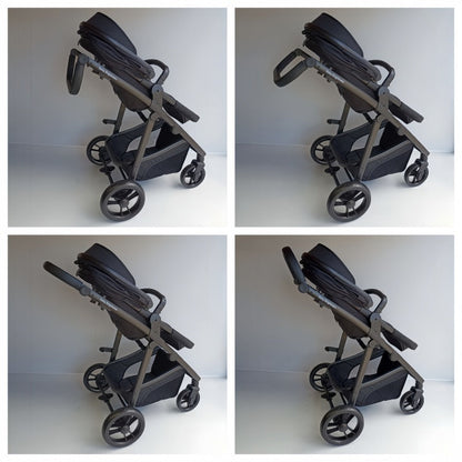 Pre-order Newborn Pram – Palms 1+ Stroller with Bassinet, Reclining Car Seat and Rotating ISOFIX Base (Black) - image 7