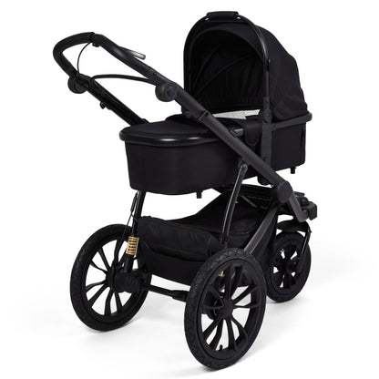 Pre-order Hill All Terrain Jogging Baby Stroller with Carrycot and Reclining Car Seat (Black）