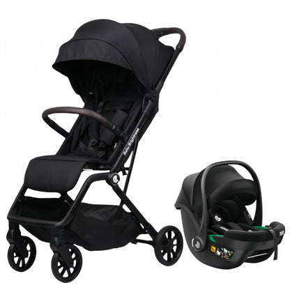 Baby Brightness SwiftGo lightweight compact stroller with i-Size infant capsule Black