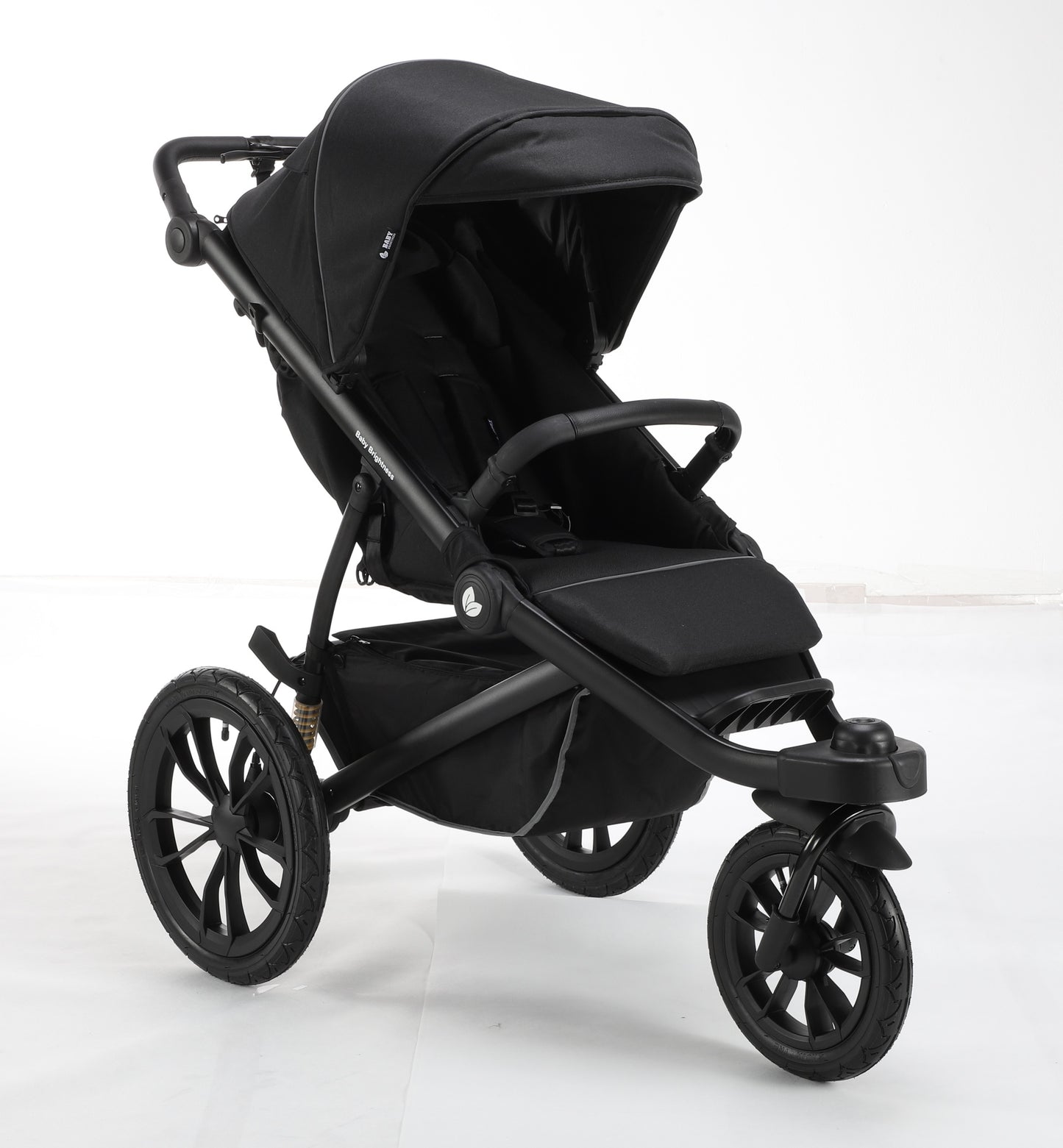 Hill All Terrain Jogging Baby Stroller with Car Seat (Black）