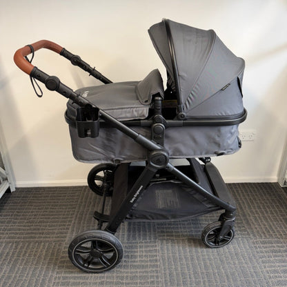 Pre-order Skyra 2-in-1 Newborn Pram & Bassinet Stroller and Car Seat with Rotating ISOFIX Base (Grey) - image 13