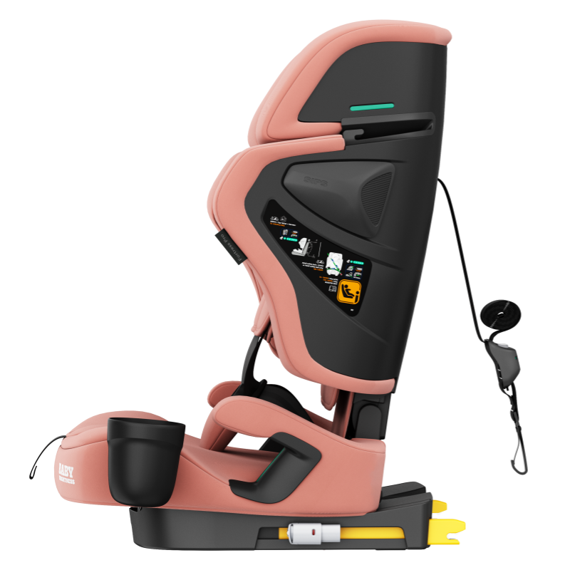 Baby Brightness Fortress Pro Portable Travel Booster Car Seat Pink - image 5