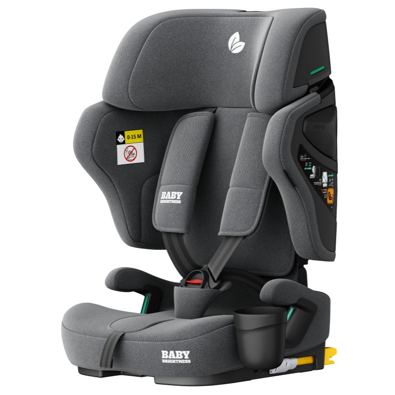 Baby Brightness Fortress Pro Portable Travel Booster Car Seat Grey