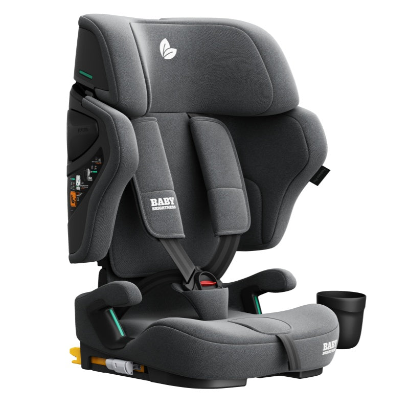Baby Brightness Fortress Pro Portable Travel Booster Car Seat Grey - image 2