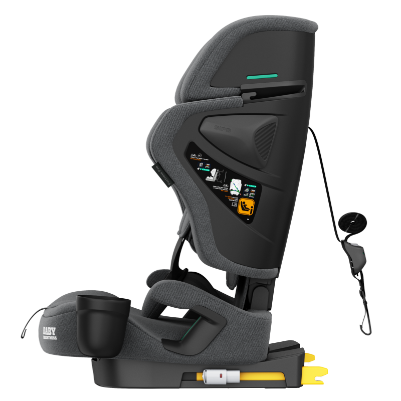 Baby Brightness Fortress Pro Portable Travel Booster Car Seat Grey - image 5