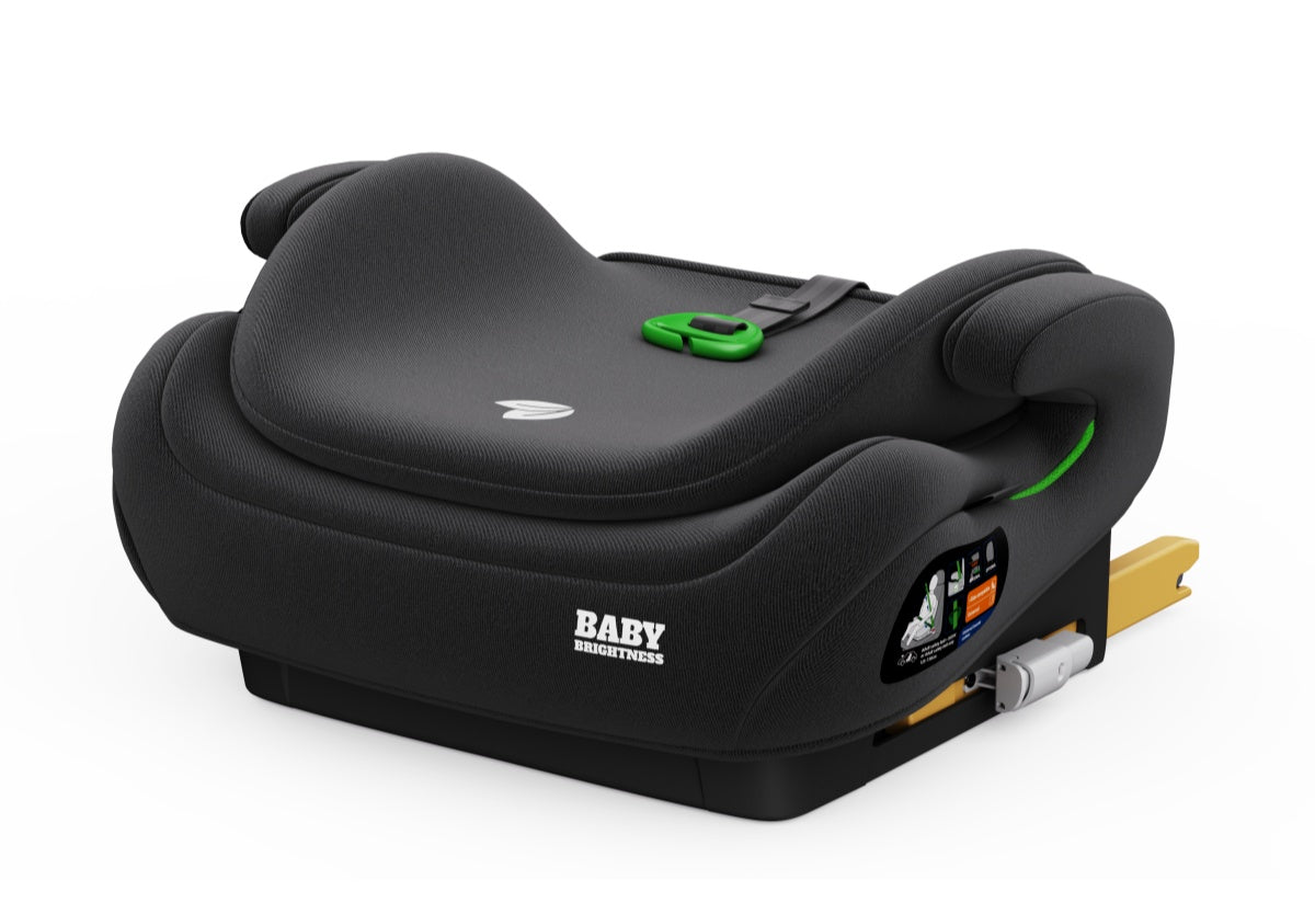 Pre-order Baby Brightness CloudLift Pro Half Booster Seat with ISOFIX and Backrest - Black