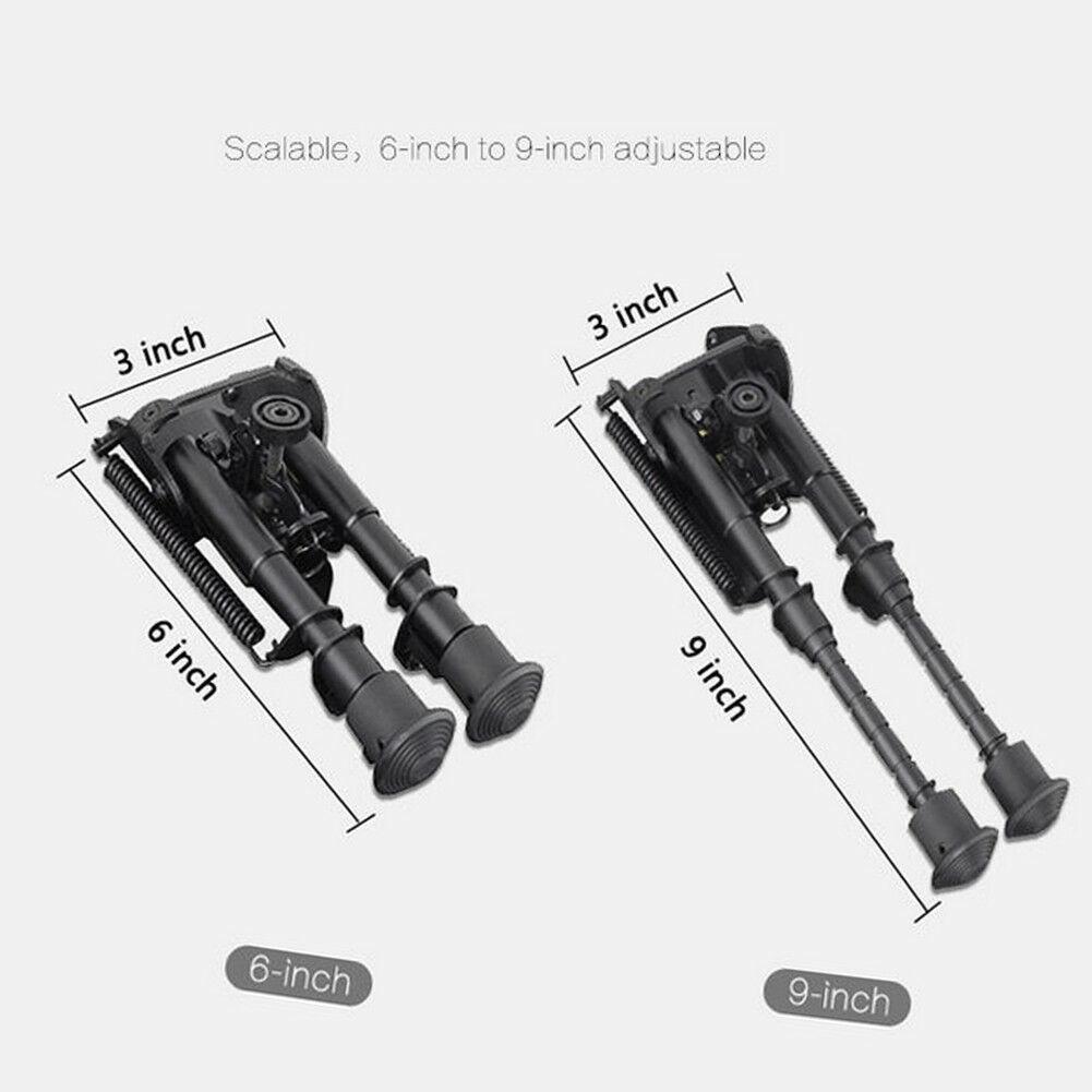 Sniper Hunting Rifle Bipod Sling Swivel Mount Adjustable Legs 15 to 23cm Height