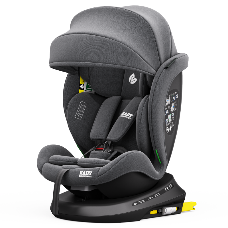 Pre-order 360° Rotating Baby Car Seat – Baby Brightness ShieldMax Plus Grey - image 2