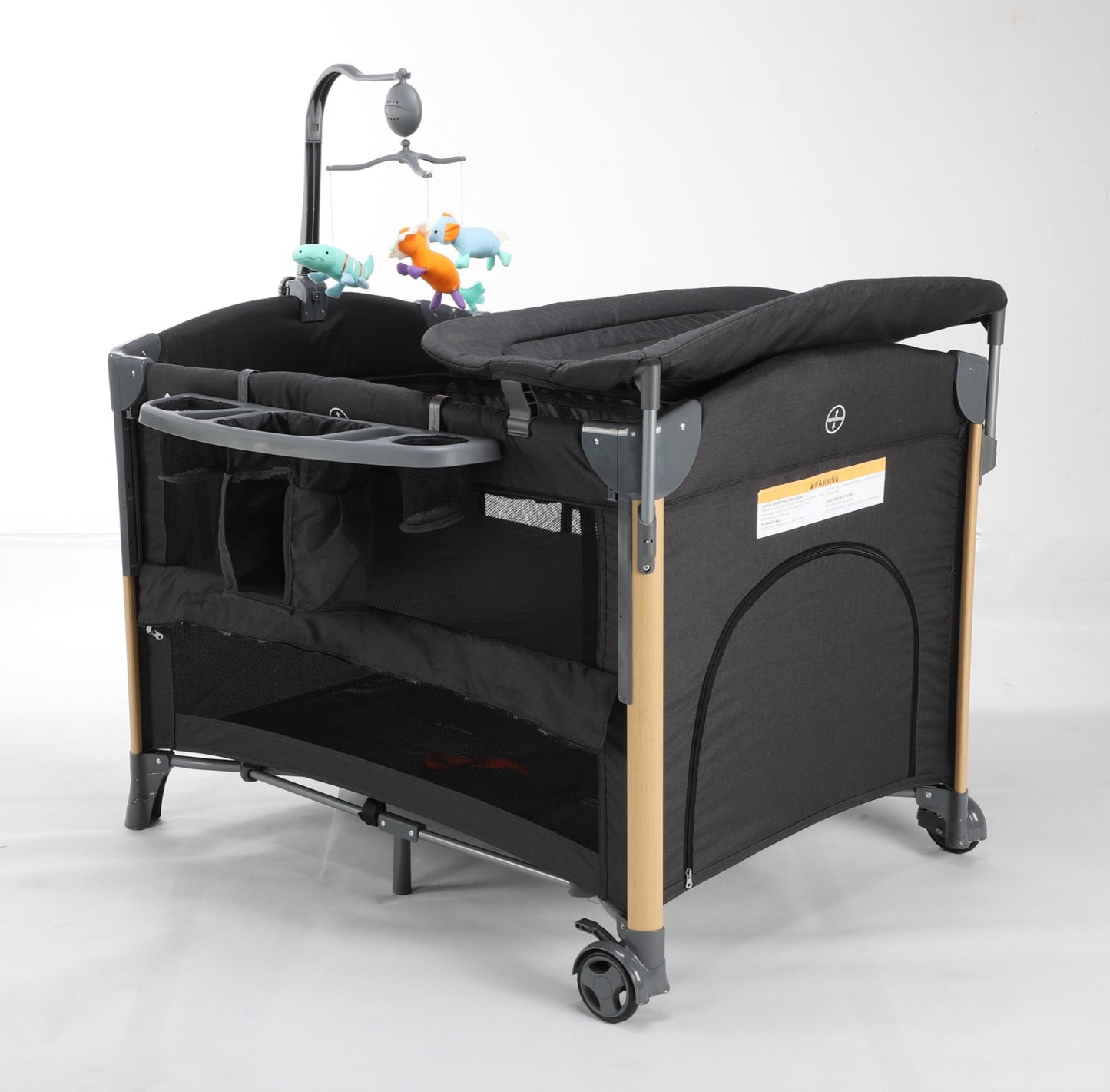 Pre-order Baby Brightness 4 in 1 Portacot Black