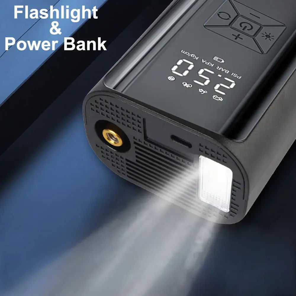 Wireless Digital Tire Inflator Air Pump with LED Light & LCD Display, 150PSI Portable Air Compressor