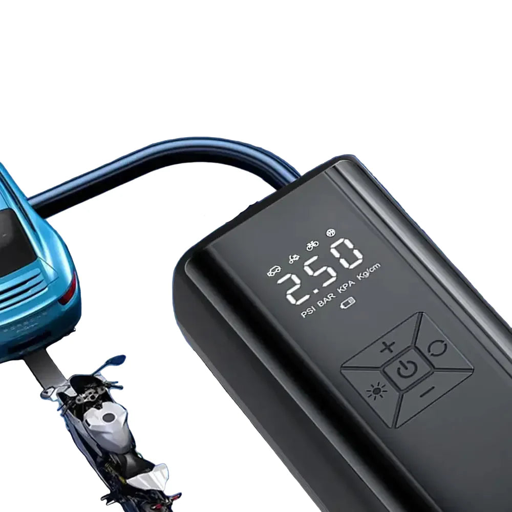 Wireless Digital Tire Inflator Air Pump with LED Light & LCD Display, 150PSI Portable Air Compressor