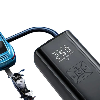 Wireless Digital Tire Inflator Air Pump with LED Light & LCD Display, 150PSI Portable Air Compressor