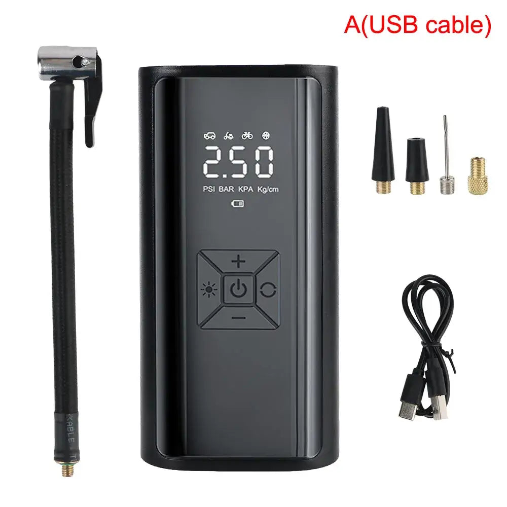 Wireless Digital Tire Inflator Air Pump with LED Light & LCD Display, 150PSI Portable Air Compressor