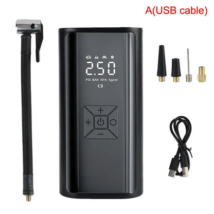 Wireless Digital Tire Inflator Air Pump with LED Light & LCD Display, 150PSI Portable Air Compressor