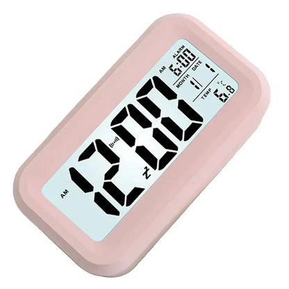 Digital Alarm Clock – Battery Operated with Indoor Temperature & Light Sensor Backlight (3 colors available)