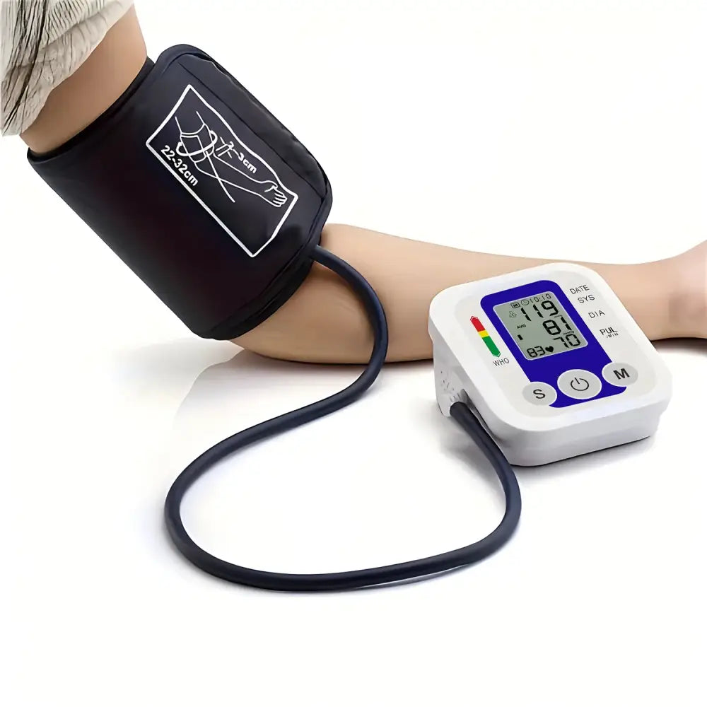 Digital Arm Blood Pressure Test Kit – Automatic BP & Heart Rate Monitor