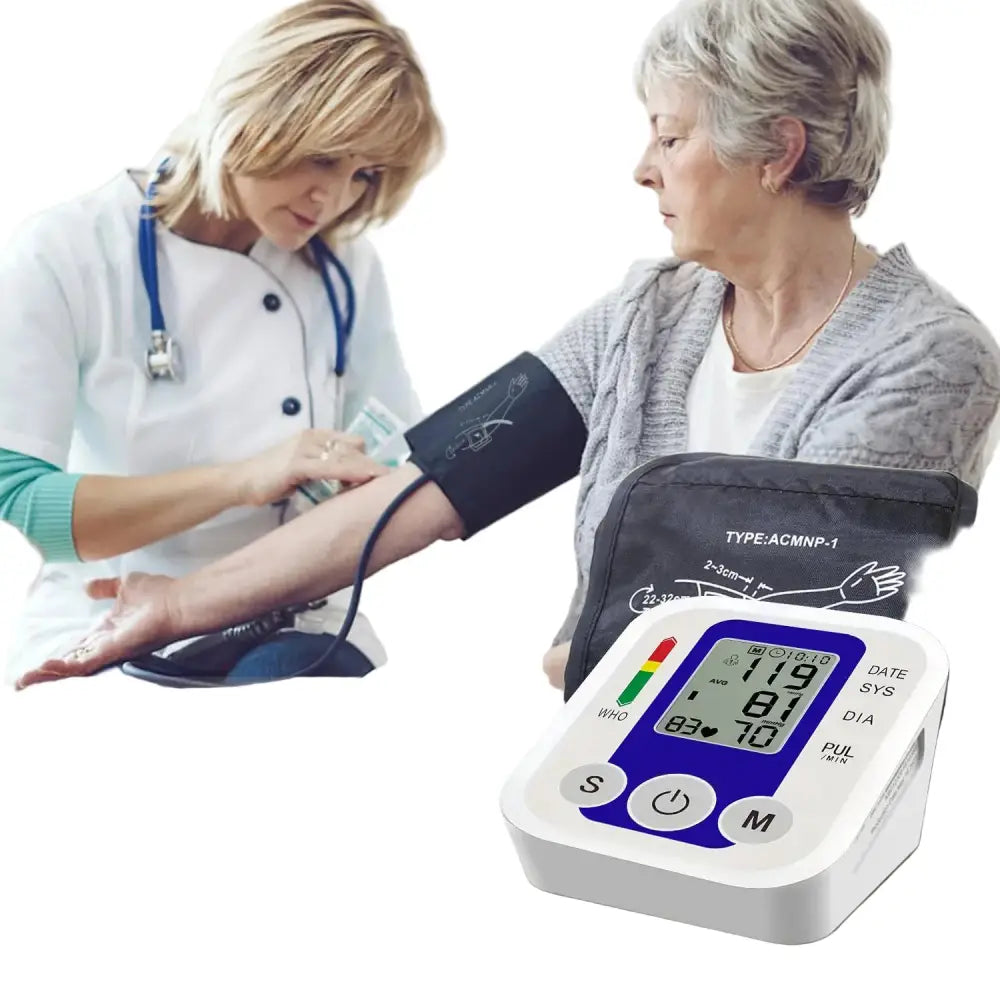 Digital Arm Blood Pressure Test Kit – Automatic BP & Heart Rate Monitor