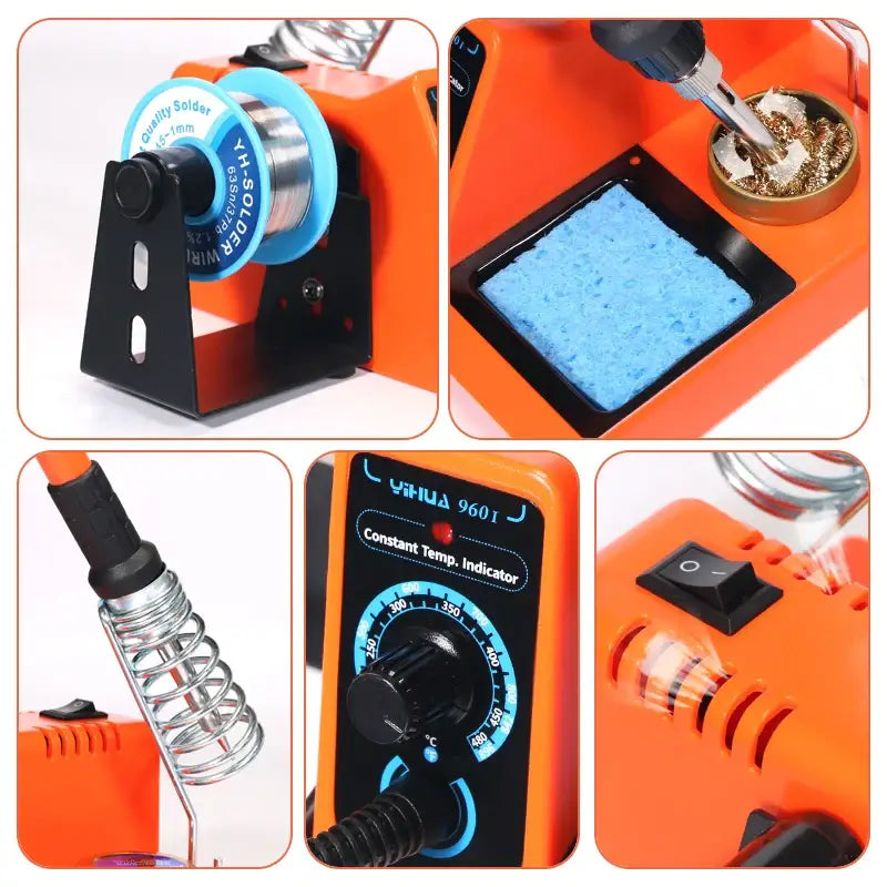 Digital Electric Soldering Iron Kit with Helping Hands (different plug type available)
