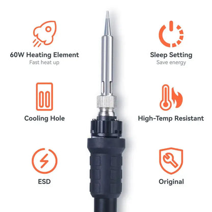 Digital Electric Soldering Iron Kit with Helping Hands (different plug type available)