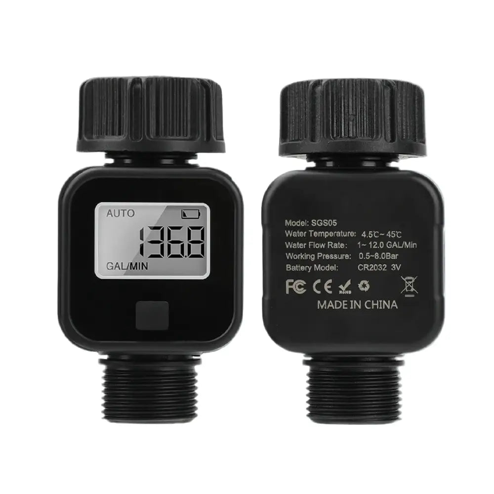 Digital LCD Water Flow Meter for Garden Irrigation (2 models available)