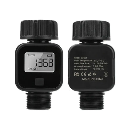 Digital LCD Water Flow Meter for Garden Irrigation (2 models available)