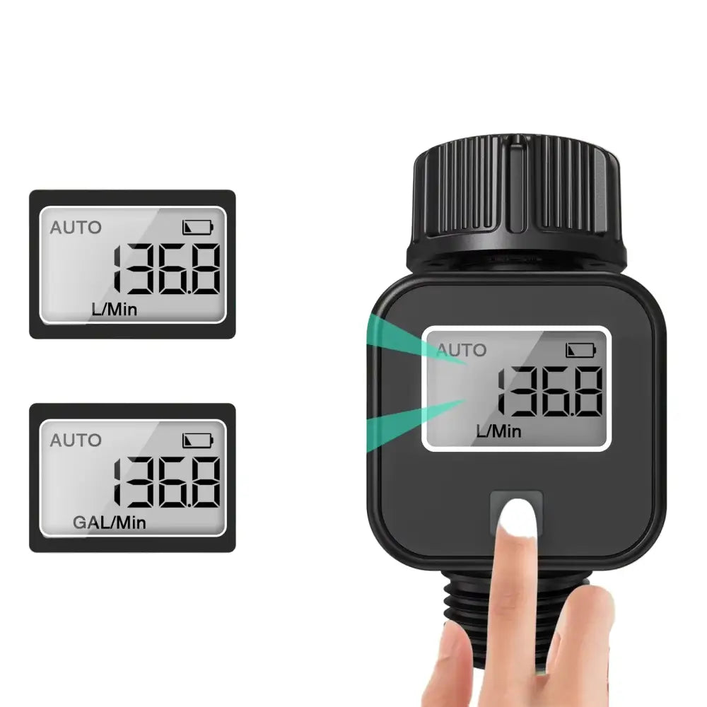 Digital LCD Water Flow Meter for Garden Irrigation (2 models available)