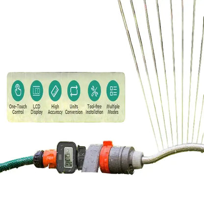 Digital LCD Water Flow Meter for Garden Irrigation (2 models available)