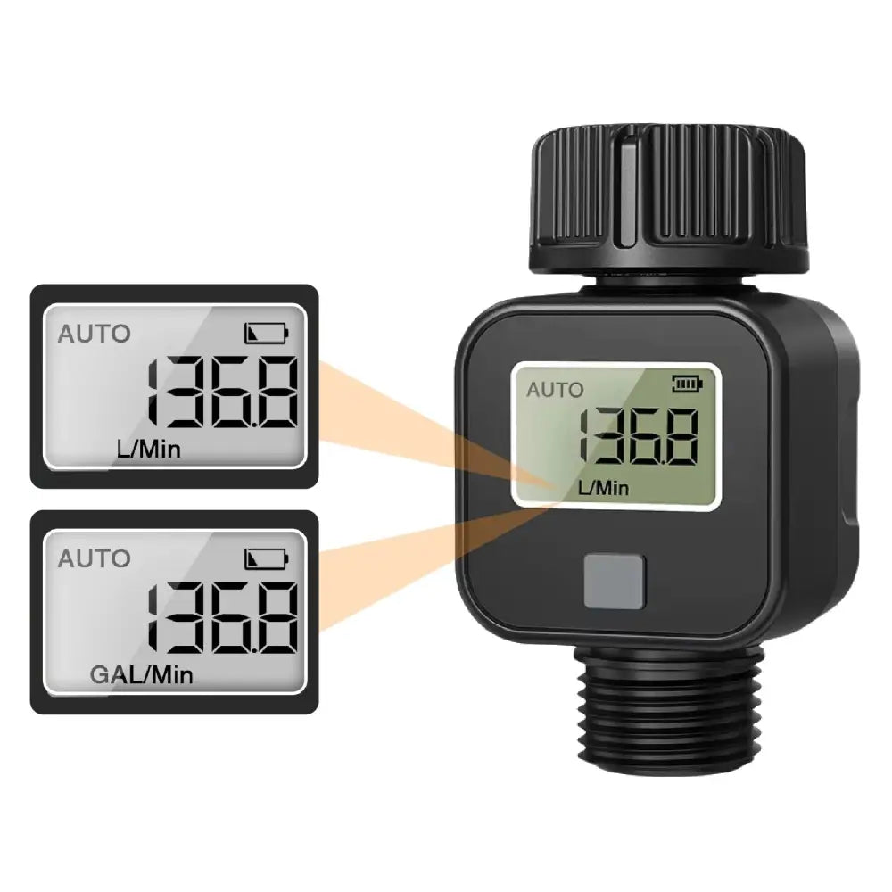 Digital LCD Water Flow Meter for Garden Irrigation (2 models available)