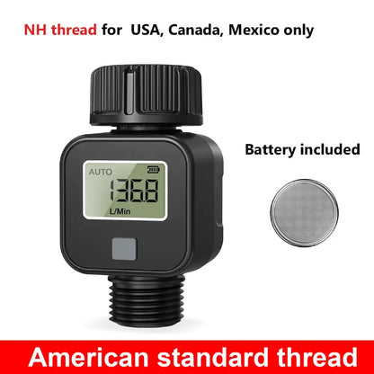 Digital LCD Water Flow Meter for Garden Irrigation (2 models available)