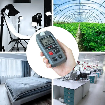 Digital Lux Meter 0–200,000 Lux Light Tester