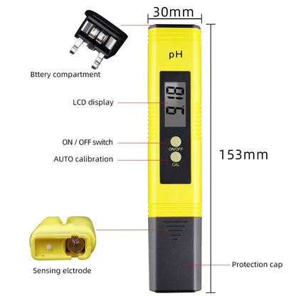 Digital pH & TDS/EC Water Quality Tester