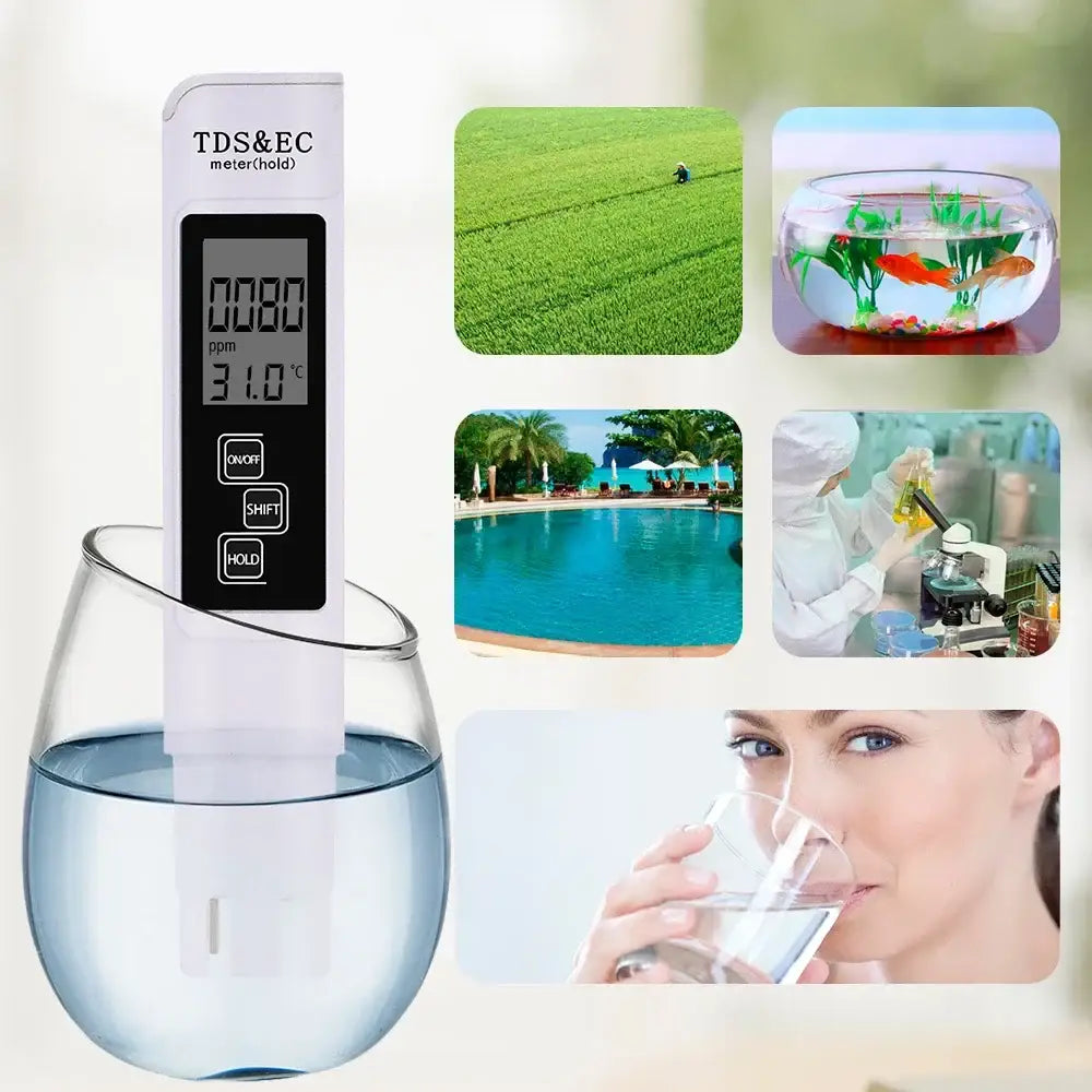 Digital pH & TDS/EC Water Quality Tester