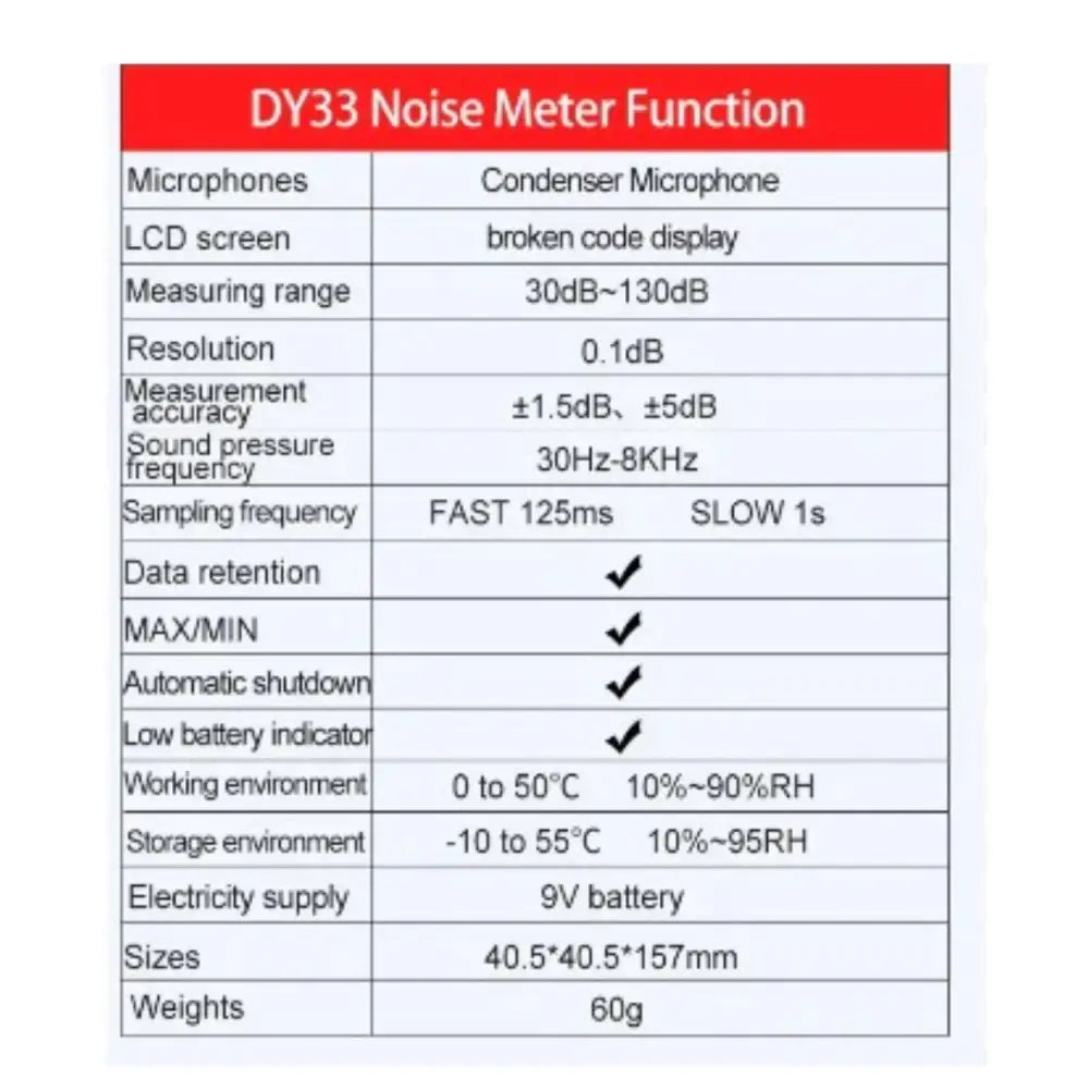 Sound Level Meter - Digital