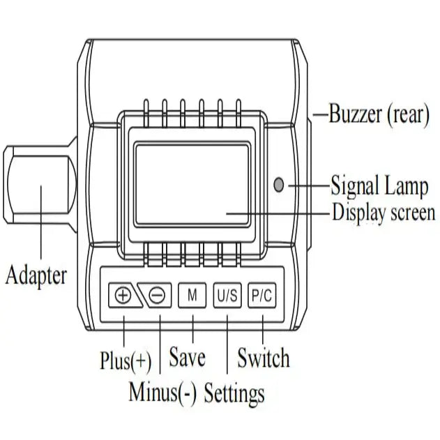 Digital Torque Adapter 1/2″ Drive with 3/8″ & 1/4″ Adapters (different models available)