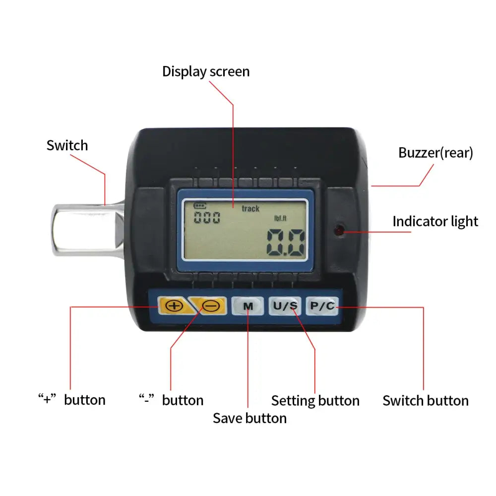 Digital Torque Adapter 1/2″ Drive with 3/8″ & 1/4″ Adapters (different models available)