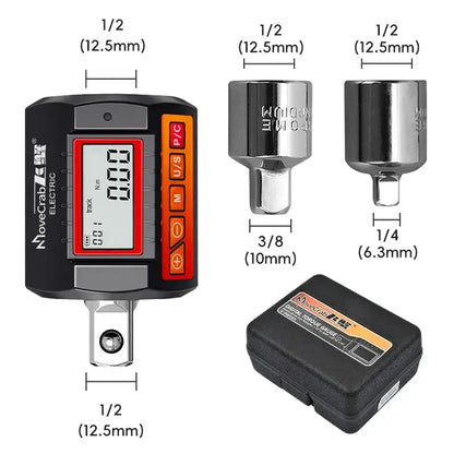 Digital Torque Adapter 1/2″ Drive with 3/8″ & 1/4″ Adapters