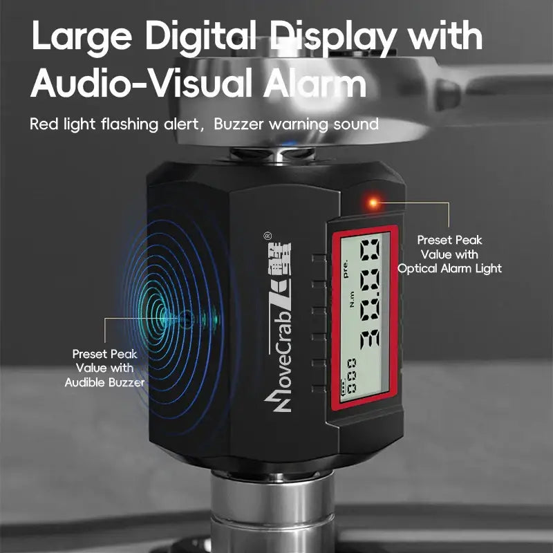 Digital Torque Adapter 1/2″ Drive with 3/8″ & 1/4″ Adapters