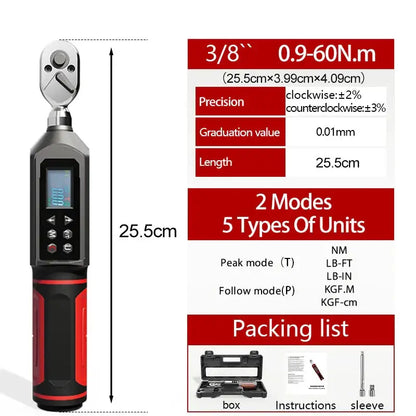 Digital Torque Wrench 0.15–100 N·m with LED & Buzzer Alerts (different models available)