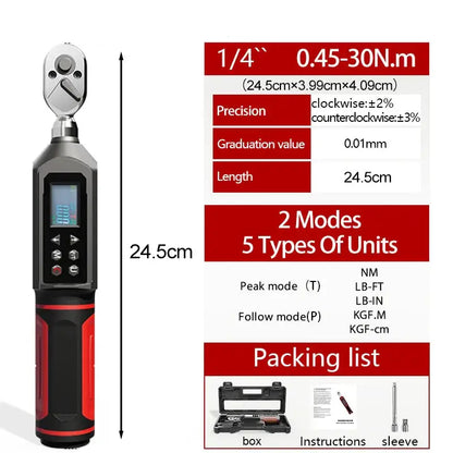 Digital Torque Wrench 0.15–100 N·m with LED & Buzzer Alerts (different models available)