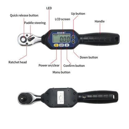 Digital Torque Wrench (1/4″, 3/8″, 1/2″) (different models available)