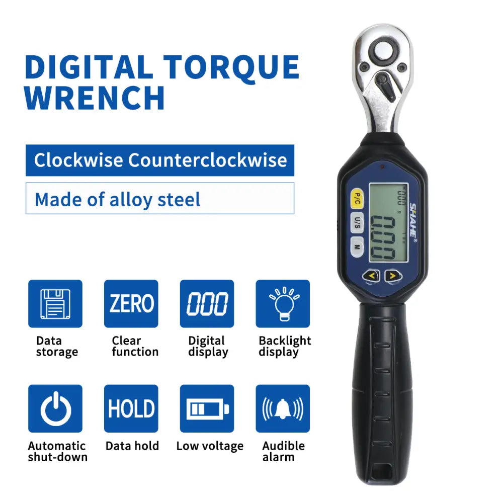 Digital Torque Wrench (1/4″, 3/8″, 1/2″) (different models available)