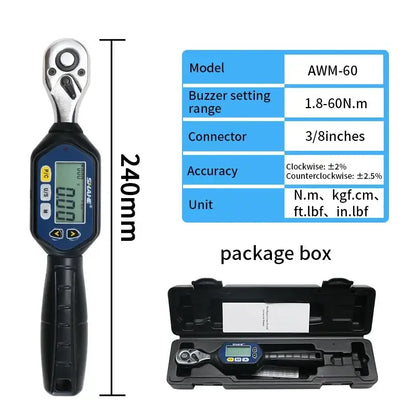 Digital Torque Wrench (1/4″, 3/8″, 1/2″) (different models available)
