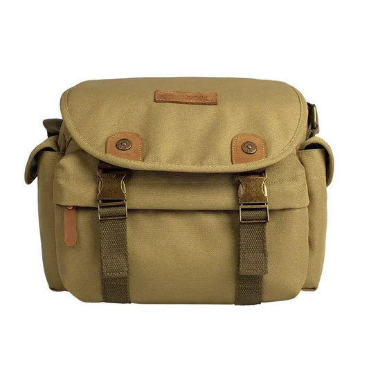 Vintage Camera Sling Bag with Tripod Strap & Luggage Sleeve for DSLR/Mirrorless Cameras
